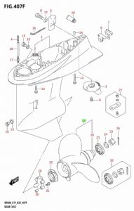 Suzuki Propellers DF50AV DF60AV 3 x 13 3/4 x 12 Aluminium (click for enlarged image)
